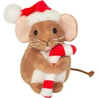 HERMANN TEDDY 94616 Weihnachtsmaus mit Zuckerstange 11 cm von HERMANN TEDDY