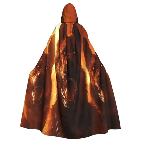 Cerberus Hexenkostüm - Horror Halloween Kostüm mit Kapuze Umhang für Herren, perfekt für Cosplay und Partys Cerberus Hexenkostüm - Horror Halloween Kostüm mit Kapuze Umhang für Herren, perfekt für Cosplay und Partys von HERTqwop