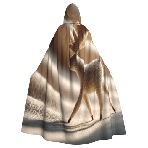 Compiled Little Deer Witch Costume - Horror Halloween Costume with Hooded Cloak for Men, Perfect for Cosplay and Parties Compiled Little Deer Witch Costume - Horror Halloween Costume with Hooded Cloak for Men, Perfect for Cosplay and Parties von HERTqwop