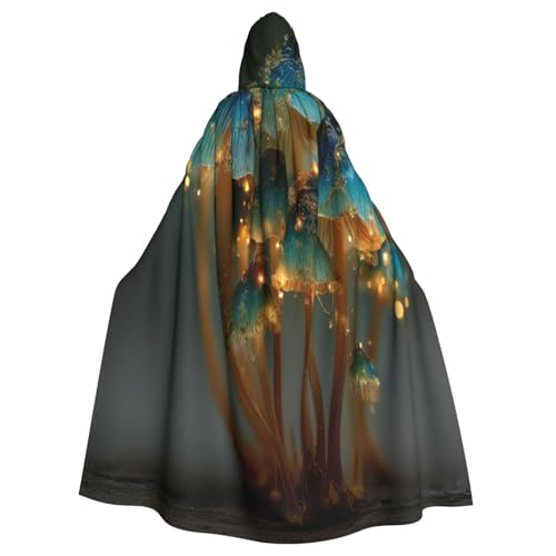 Das Geheimnis der Pilze Hexenkostüm - Horror Halloween Kostüm mit Kapuze Umhang für Herren, perfekt für Cosplay und Partys Das Geheimnis der Pilze Hexenkostüm - Horror Halloween Kostüm mit Kapuze Umhang für Herren, perfekt für Cosplay und Partys von HERTqwop