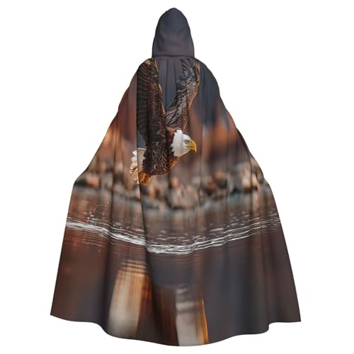 Der Adler auf dem See Hexenkostüm - Horror-Halloween-Kostüm mit Kapuzenumhang für Herren, perfekt für Cosplay und Partys Der Adler auf dem See Hexenkostüm - Horror-Halloween-Kostüm mit Kapuzenumhang für Herren, perfekt für Cosplay und Partys von HERTqwop