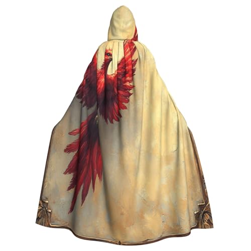 Der Rote Adler Hexenkostüm - Horror Halloween Kostüm mit Kapuze Umhang für Herren, perfekt für Cosplay und Partys von HERTqwop