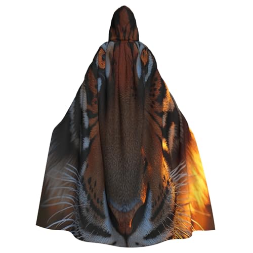 Der Zorn des Tigers Hexenkostüm - Horror Halloween Kostüm mit Kapuzenumhang für Herren, perfekt für Cosplay und Partys Der Zorn des Tigers Hexenkostüm - Horror Halloween Kostüm mit Kapuzenumhang für Herren, perfekt für Cosplay und Partys von HERTqwop