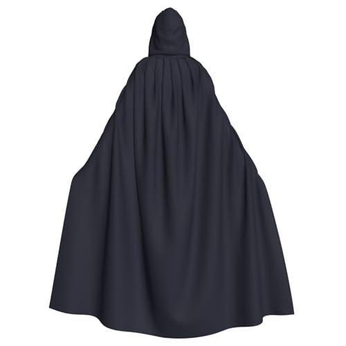 Einfarbiges schwarzes Hexenkostüm – Horror-Halloween-Kostüm mit Kapuzenumhang für Herren, perfekt für Cosplay und Partys Einfarbiges schwarzes Hexenkostüm – Horror-Halloween-Kostüm mit Kapuzenumhang für Herren, perfekt für Cosplay und Partys von HERTqwop
