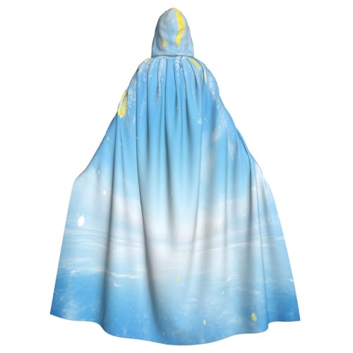 Eis- und Schneewelt Hexenkostüm - Horror Halloween Kostüm mit Kapuzenumhang für Herren, perfekt für Cosplay und Partys von HERTqwop