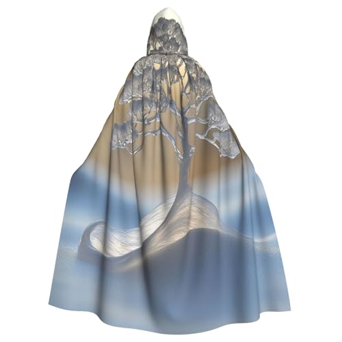 Eisblumen Hexenkostüm - Horror Halloween Kostüm mit Kapuze Umhang für Herren, perfekt für Cosplay und Partys Eisblumen Hexenkostüm - Horror Halloween Kostüm mit Kapuze Umhang für Herren, perfekt für Cosplay und Partys von HERTqwop