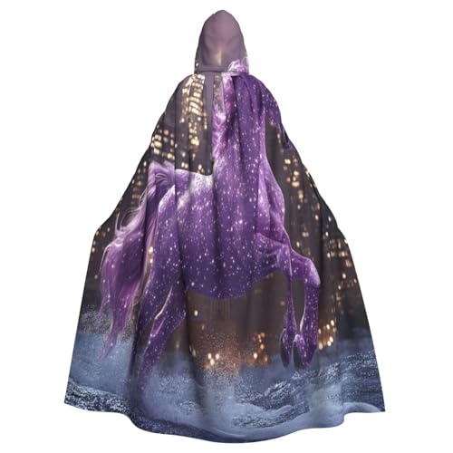 Engelspferd Hexenkostüm - Horror Halloween Kostüm mit Kapuze Umhang für Herren, perfekt für Cosplay und Partys von HERTqwop