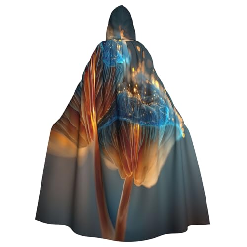 Fantasy Leuchtpilz Hexenkostüm - Horror Halloween Kostüm mit Kapuze Umhang für Herren, perfekt für Cosplay und Partys Fantasy Leuchtpilz Hexenkostüm - Horror Halloween Kostüm mit Kapuze Umhang für Herren, perfekt für Cosplay und Partys von HERTqwop
