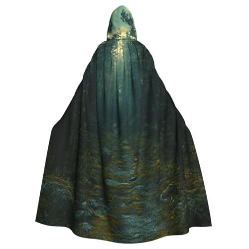 Forest Trail Hexenkostüm - Horror Halloween Kostüm mit Kapuzenumhang für Herren, perfekt für Cosplay und Partys Forest Trail Hexenkostüm - Horror Halloween Kostüm mit Kapuzenumhang für Herren, perfekt für Cosplay und Partys von HERTqwop