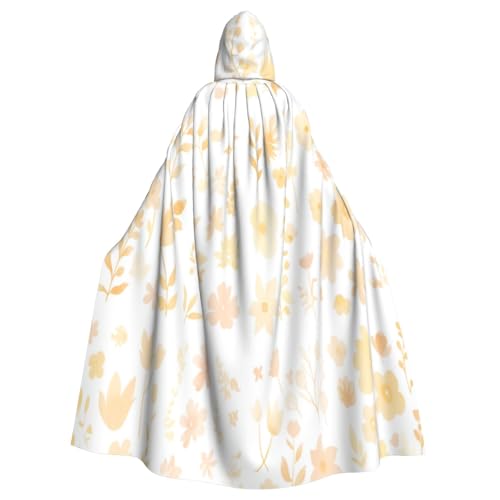 Hexenkostüm mit seltsamen Blumenmustern, Horror-Halloween-Kostüm mit Kapuzenumhang für Herren, perfekt für Cosplay und Partys Hexenkostüm mit seltsamen Blumenmustern, Horror-Halloween-Kostüm mit Kapuzenumhang für Herren, perfekt für Cosplay und Partys von HERTqwop
