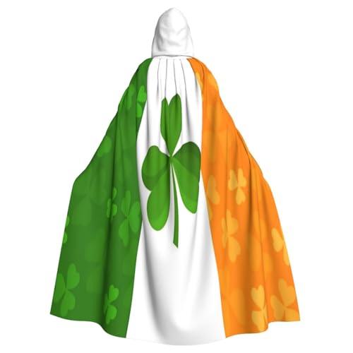 Irische Flagge Hexenkostüm - Horror Halloween Kostüm mit Kapuze Umhang für Herren, perfekt für Cosplay und Partys Irische Flagge Hexenkostüm - Horror Halloween Kostüm mit Kapuze Umhang für Herren, perfekt für Cosplay und Partys von HERTqwop