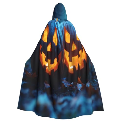 Kürbis Karneval Hexenkostüm - Horror Halloween Kostüm mit Kapuze Umhang für Herren, perfekt für Cosplay und Partys von HERTqwop