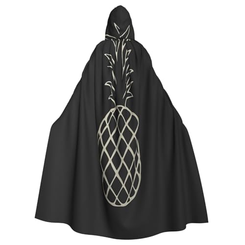 Minimalistisches Ananas-Hexenkostüm - Horror-Halloween-Kostüm mit Kapuzenumhang für Herren, perfekt für Cosplay und Partys Minimalistisches Ananas-Hexenkostüm - Horror-Halloween-Kostüm mit Kapuzenumhang für Herren, perfekt für Cosplay und Partys von HERTqwop