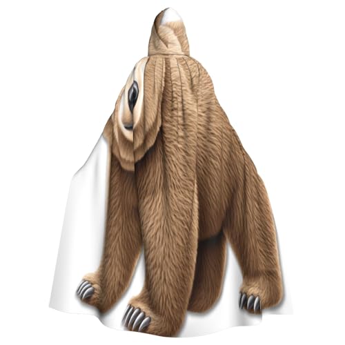 Molliges Braunbär-Hexenkostüm - Horror-Halloween-Kostüm mit Kapuzenumhang für Herren, perfekt für Cosplay und Partys Molliges Braunbär-Hexenkostüm - Horror-Halloween-Kostüm mit Kapuzenumhang für Herren, perfekt für Cosplay und Partys von HERTqwop