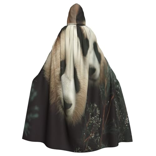 Niedliches Panda Baby Hexenkostüm - Horror Halloween Kostüm mit Kapuze Umhang für Herren, perfekt für Cosplay und Partys von HERTqwop