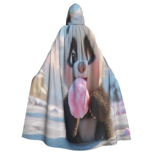 Panda Schneeball Hexenkostüm - Horror Halloween Kostüm mit Kapuze Umhang für Herren, perfekt für Cosplay und Partys Panda Schneeball Hexenkostüm - Horror Halloween Kostüm mit Kapuze Umhang für Herren, perfekt für Cosplay und Partys von HERTqwop