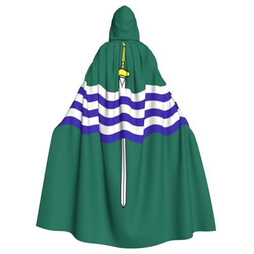 Peterborough Flagge Hexenkostüm - Horror Halloween Kostüm mit Kapuze Umhang für Herren Perfekt für Cosplay und Partys Peterborough Flagge Hexenkostüm - Horror Halloween Kostüm mit Kapuze Umhang für Herren Perfekt für Cosplay und Partys von HERTqwop