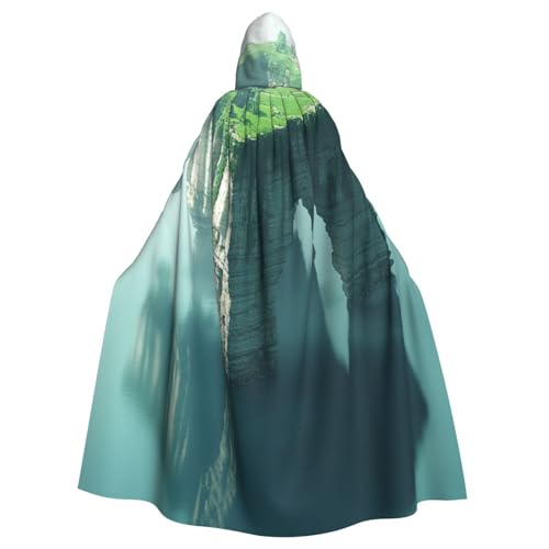 Schwebendes Schloss Hexenkostüm - Horror Halloween Kostüm mit Kapuze Umhang für Herren, perfekt für Cosplay und Partys Schwebendes Schloss Hexenkostüm - Horror Halloween Kostüm mit Kapuze Umhang für Herren, perfekt für Cosplay und Partys von HERTqwop