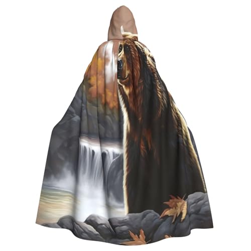 The Bear by the River Witch Costume - Horror Halloween Costume with Hooded Cloak for Men, Perfect for Cosplay and Parties von HERTqwop