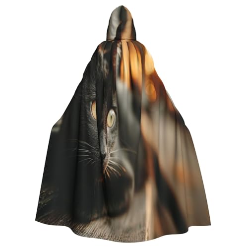 The Waiting Cat Witch Costume - Horror Halloween Costume with Hooded Cloak for Men, Perfect for Cosplay and Parties The Waiting Cat Witch Costume - Horror Halloween Costume with Hooded Cloak for Men, Perfect for Cosplay and Parties von HERTqwop