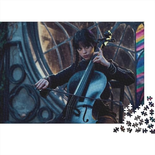 500-Teile Premium Holzpuzzle - Addams Unmögliches Puzzle Für Erwachsene, Pädagogisches Familienspiel, Hochwertige Wandkunst Geschenkidee 500pcs (52x38cm) von HESHS