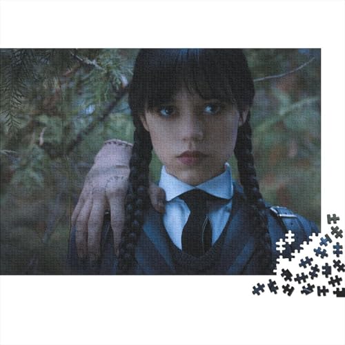 Addams 1000 Teile Schwieriges Holzpuzzle - Premium Puzzle Für Erwachsene, Familientaugliches Geschicklichkeitsspiel, Kreative Wanddekoration Geschenk 1000pcs (75x50cm) von HESHS