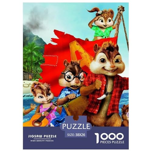 Alvin Puzzles 1000 Teile Schwer Puzzle Spielzeug Pädagogisches Spiel Impossible Chipmunks Herausforderung Spielzeug Für Erwachsene Und Kinder in Bewährter 38x26cm/1000pcs Alvin Puzzles 1000 Teile Schwer Puzzle Spielzeug Pädagogisches Spiel Impossible Chipmunks Herausforderung Spielzeug Für Erwachsene Und Kinder in Bewährter 38x26cm/1000pcs von HESHS