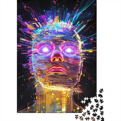 Art Puzzle 1000 Teile Schwer Puzzle Spielzeug Pädagogisches Spiel Impossible Herausforderung Spielzeug Für Erwachsene Und Kinder Ab 12 Jahren 1000pcs (75x50cm) von HESHS