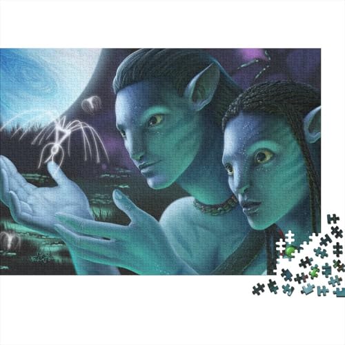 Avatar Holz Puzzle 1000 Teile Für Erwachsene - Unmögliches Legespiel, Stressabbau Spielzeug,Jack Premium Home Dekoration, 1000pcs (75x50cm) von HESHS