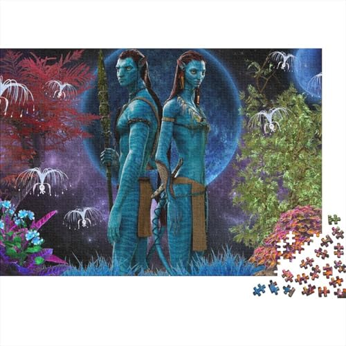 Avatar Holz Puzzle 500 Teile Für Erwachsene - Unmögliches Legespiel, Stressabbau Spielzeug,Jack Premium Home Dekoration, 500pcs (52x38cm) von HESHS