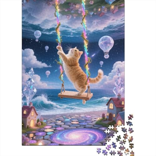 British Shorthair Puzzles 1000 Teile Schwer Puzzle Spielzeug Lernspiel Impossible Cute Herausforderungsspielzeug Für Erwachsene Und Kinder Ab 14 Jahren 1000pcs (75x50cm) von HESHS