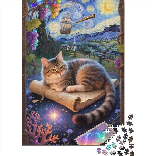 Chartreux Puzzle 1000 Teile Schwer Puzzle Spielzeug Lernspiel Impossible Cute Herausforderung Spielzeug Für Erwachsene Und Kinder Ab 14 Jahren 1000pcs (75x50cm) von HESHS
