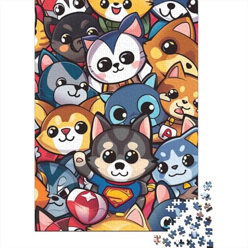 Corgi (17) Puzzle 1000-teilige Schwer Puzzle Spielzeug Lernspiel Impossible Herausforderung Spielzeug Für Erwachsene Kinder 1000pcs (75x50cm) von HESHS
