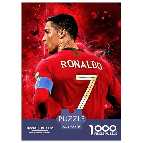Cristiano Ronaldo Puzzle 1000 Teile Schwer Puzzle Spielzeug Lernspiel Impossible CR7 Fußball Herausforderungsspielzeug Für Erwachsene Und Kinder Ab 14 Jahren 38x26cm/1000pcs Cristiano Ronaldo Puzzle 1000 Teile Schwer Puzzle Spielzeug Lernspiel Impossible CR7 Fußball Herausforderungsspielzeug Für Erwachsene Und Kinder Ab 14 Jahren 38x26cm/1000pcs von HESHS