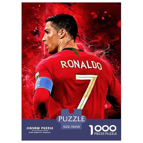 Cristiano Ronaldo Puzzles 1000 Teile Schwer Puzzle Spielzeug Lernspiel Impossible CR7 Fußball Herausforderung Spielzeug Für Erwachsene Und Kinder in Bewährter 70x50cm/1000pcs Cristiano Ronaldo Puzzles 1000 Teile Schwer Puzzle Spielzeug Lernspiel Impossible CR7 Fußball Herausforderung Spielzeug Für Erwachsene Und Kinder in Bewährter 70x50cm/1000pcs von HESHS