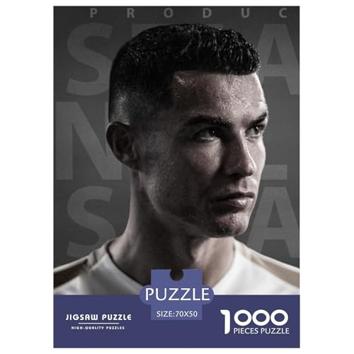Cristiano Ronaldo Puzzles 1000 Teile Schwer Puzzle Spielzeug Lernspiel Impossible CR7 Fußball Herausforderungsspielzeug Für Erwachsene Kinder 70x50cm/1000pcs Cristiano Ronaldo Puzzles 1000 Teile Schwer Puzzle Spielzeug Lernspiel Impossible CR7 Fußball Herausforderungsspielzeug Für Erwachsene Kinder 70x50cm/1000pcs von HESHS