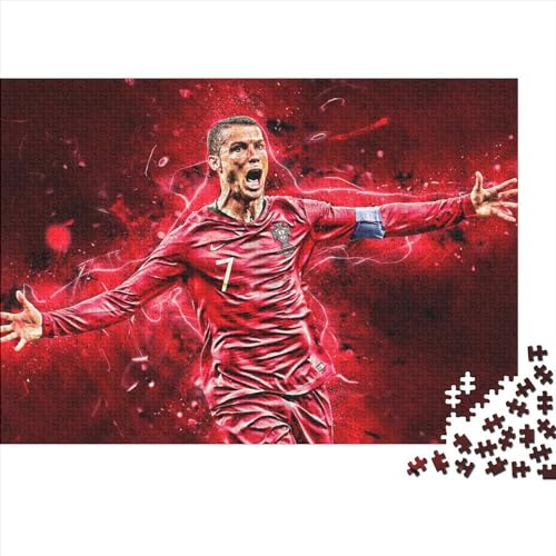 Cristiano Ronaldo Puzzles 1000 Teile Schwer Puzzle Spielzeug Pädagogisches Spiel Impossible CR7 Fußball Herausforderungsspielzeug Für Erwachsene Und Kinder in Bewährter 38x26cm/1000pcs Cristiano Ronaldo Puzzles 1000 Teile Schwer Puzzle Spielzeug Pädagogisches Spiel Impossible CR7 Fußball Herausforderungsspielzeug Für Erwachsene Und Kinder in Bewährter 38x26cm/1000pcs von HESHS