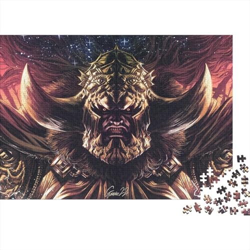 Elden Ring 500 Teile Premium Holz Puzzle Für Erwachsene - Herausforderndes Geschicklichkeitsspiel,Game Entspannendes Legespiel Für Familie, Wanddekoration Geschenk 500pcs (52x38cm) von HESHS