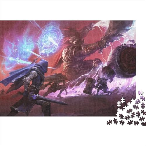 Elden Ring Holzpuzzle 1000 Teile Für Erwachsene & Jugendliche - Game Unmögliches Puzzle Spielzeug, Pädagogisches Geduldspiel, Premium Geburtstagsgeschenk 1000pcs (75x50cm) von HESHS