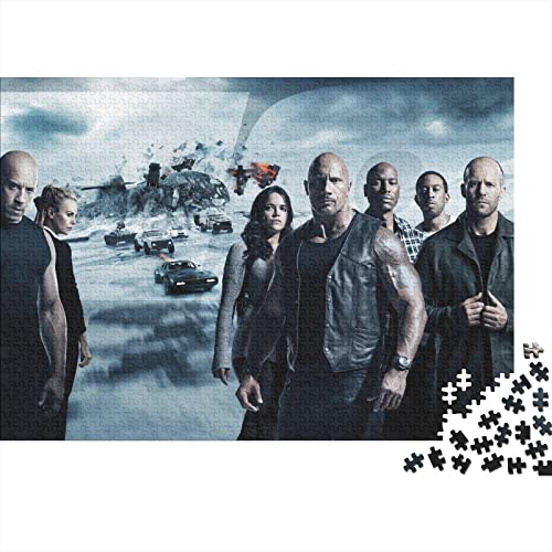 Fast & Furious 300 Teile Puzzles for Erwachsene Filme Premium Wooden Gifts Large Puzzles Educational Game Toy Gift for Wall Decoration Birthday Present 300pcs (40x28cm) von HESHS