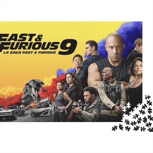 Furious 500 Teile Premium Holz Puzzle Für Erwachsene - Herausforderndes Geschicklichkeitsspiel,Star Entspannendes Legespiel Für Familie, Wanddekoration Geschenk 500pcs (52x38cm) von HESHS