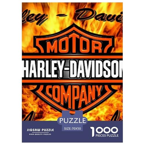 Harley_David_Son Puzzles 1000-teilige Schwer Puzzle Spielzeug Lernspiel Impossible Moto Herausforderungsspielzeug Für Erwachsene Und Kinder in Bewährter 70x50cm/1000pcs von HESHS