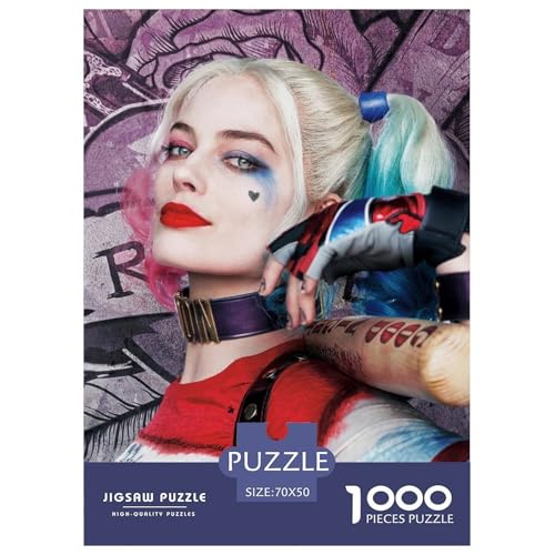 Harley_Quinn Puzzles 1000 Teile Schwer Puzzle Spielzeug Lernspiel Impossible Joker Herausforderung Spielzeug Für Erwachsene Kinder 70x50cm/1000pcs Harley_Quinn Puzzles 1000 Teile Schwer Puzzle Spielzeug Lernspiel Impossible Joker Herausforderung Spielzeug Für Erwachsene Kinder 70x50cm/1000pcs von HESHS