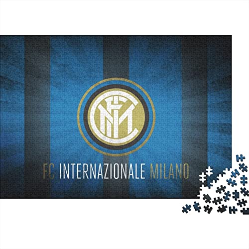 Inter Milan Logo Puzzle Für Erwachsene,Puzzle 1000 Teile Herausforderndes Puzzles Fußball,Geschicklichkeitsspiel Für Die Ganze Familie,Bunte Fliesen Spielzeug Spiel,Geschenke 1000pcs (75x50cm) von HESHS