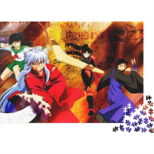 Inuyasha Puzzle 500 Teile,Anime Puzzles Für Erwachsene,Impossible Puzzle,Geschicklichkeitsspiel Für Die Ganze Familie,Legespiel Home Dekoration Puzzles 500pcs (52x38cm) von HESHS
