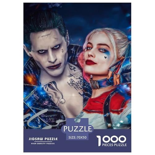 Joker Puzzle 1000 Teile Schwer Puzzle Spielzeug Pädagogisches Spiel Impossible Harley_Quinn Herausforderungsspielzeug Für Erwachsene Und Kinder Ab 14 Jahren 70x50cm/1000pcs Joker Puzzle 1000 Teile Schwer Puzzle Spielzeug Pädagogisches Spiel Impossible Harley_Quinn Herausforderungsspielzeug Für Erwachsene Und Kinder Ab 14 Jahren 70x50cm/1000pcs von HESHS