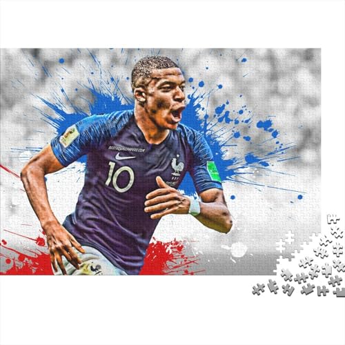 Kylian Mbappé Puzzle 1000 Teile Schwer Puzzle Spielzeug Lernspiel Impossible Fußball Herausforderungsspielzeug Für Erwachsene Und Kinder Ab 12 Jahren 70x50cm/1000pcs Kylian Mbappé Puzzle 1000 Teile Schwer Puzzle Spielzeug Lernspiel Impossible Fußball Herausforderungsspielzeug Für Erwachsene Und Kinder Ab 12 Jahren 70x50cm/1000pcs von HESHS