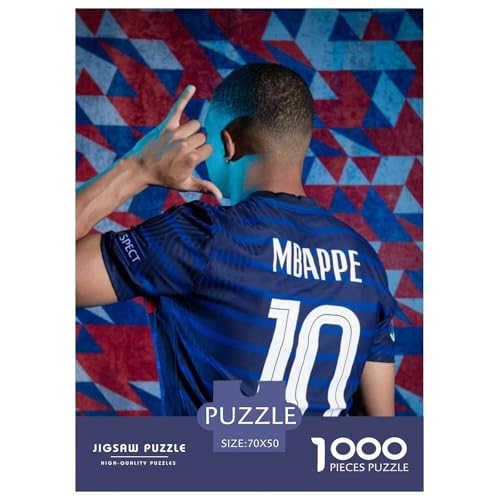 Kylian Mbappé Puzzle 1000 Teile Schwer Puzzle Spielzeug Pädagogisches Spiel Impossible Fußball Herausforderungsspielzeug Für Erwachsene Und Kinder in Bewährter 70x50cm/1000pcs Kylian Mbappé Puzzle 1000 Teile Schwer Puzzle Spielzeug Pädagogisches Spiel Impossible Fußball Herausforderungsspielzeug Für Erwachsene Und Kinder in Bewährter 70x50cm/1000pcs von HESHS