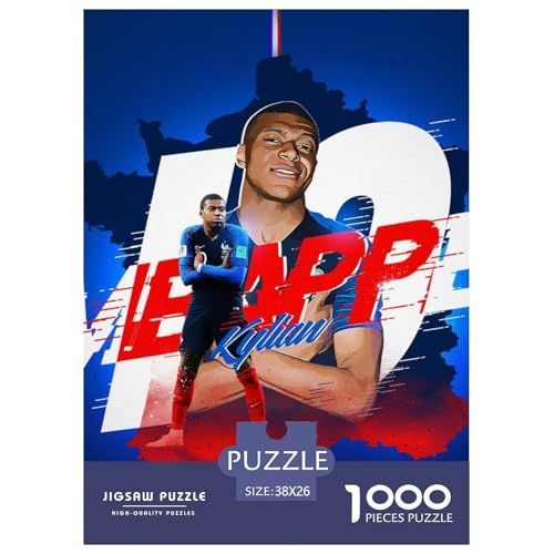 Kylian Mbappé Puzzles 1000 Teile Schwer Puzzle Spielzeug Pädagogisches Spiel Impossible Fußball Herausforderung Spielzeug Für Erwachsene Kinder 38x26cm/1000pcs Kylian Mbappé Puzzles 1000 Teile Schwer Puzzle Spielzeug Pädagogisches Spiel Impossible Fußball Herausforderung Spielzeug Für Erwachsene Kinder 38x26cm/1000pcs von HESHS