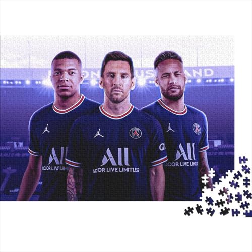 Kylian Mbappé Puzzles 1000 Teile Schwer Puzzle Spielzeug Pädagogisches Spiel Impossible Fußball Herausforderung Spielzeug Für Erwachsene Und Kinder Ab 14 Jahren 38x26cm/1000pcs von HESHS